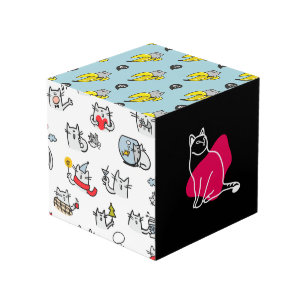 Hübsche Katzen, Milch und Magie. Würfel