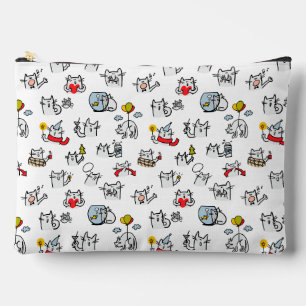 Hübsche Katzen, Milch und Magie. Zubehörtasche
