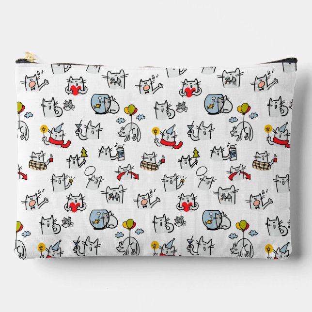 Hübsche Katzen, Milch und Magie. Zubehörtasche (Vorderseite)