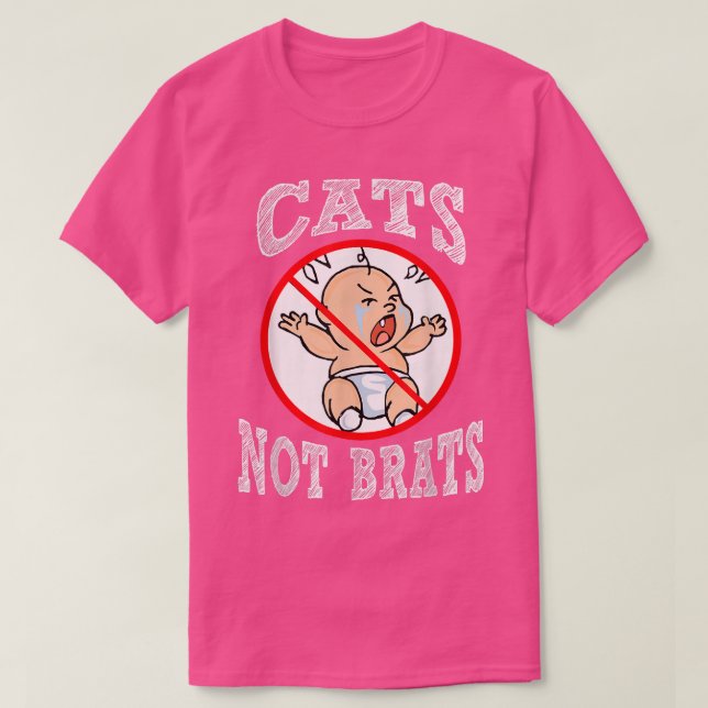 Hübsche Katzen nicht Kinder Bratsche Katzenbesitze T-Shirt (Design vorne)