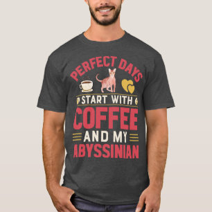 Hübsche Katzen und Kaffee Lover 1 T-Shirt