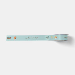 Hübsche Kernvögel und Tiere Personalisiert Satinband