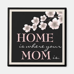 Hübsche Kirschblüten-Mama u. Zuhause-Magnet Magnet