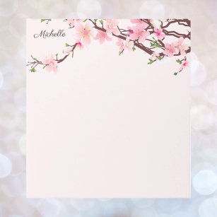 Hübsche Kirschblüten Notepad IHRER TEXT Notizblock