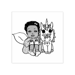 Hübsche kleine Ethnic Fairy Gummistempel