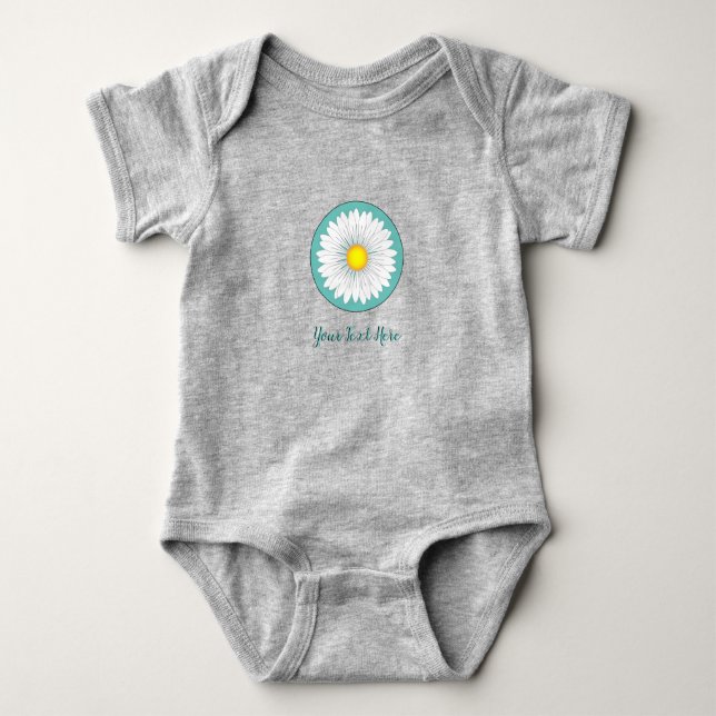 Hübsche kleine Milchsorten - Aquamarin Baby Strampler (Vorderseite)