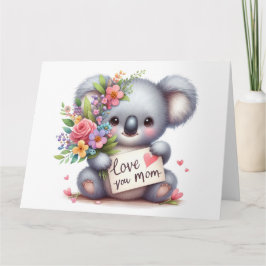 Hübsche Koala Mütter-Tageskarte Karte