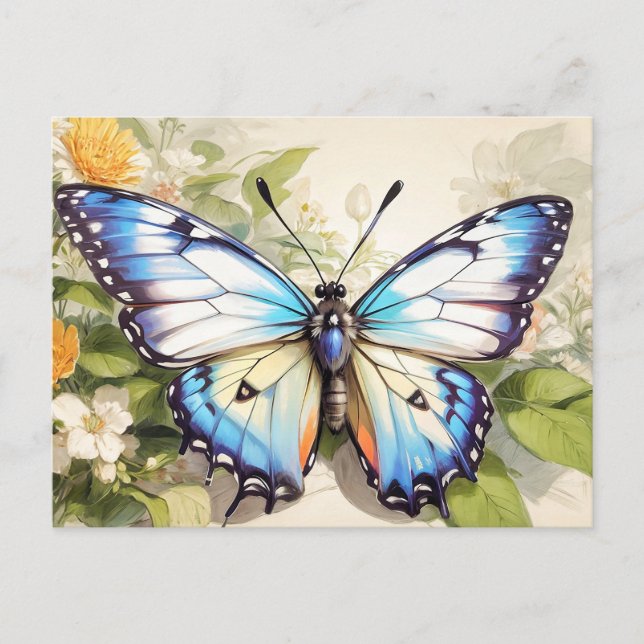 Hübsche Kreative Schmetterlingsdarstellung Postkarte (Vorderseite)