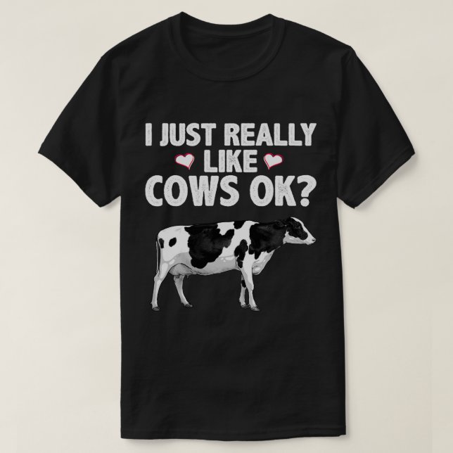 Hübsche Kuhkunst für Männer Frauen Viehzucht Milch T-Shirt (Design vorne)