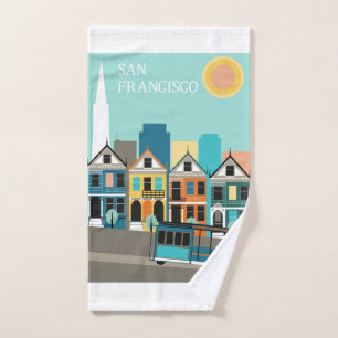 Hübsche Kunst San Francisco Handtuch