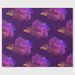 Hübsche künstlerische abstrakte Samtfarbe Geschenkpapier