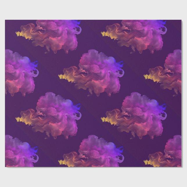 Hübsche künstlerische abstrakte Samtfarbe Geschenkpapier (Flach)