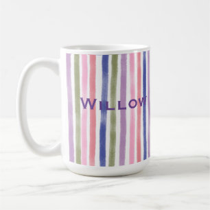 Hübsche Künstlerische Paint Wavy Lines Farbmuster  Kaffeetasse