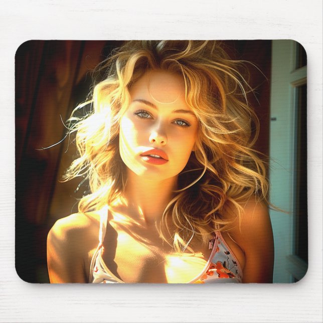 Hübsche Lady Mousepad (Vorne)