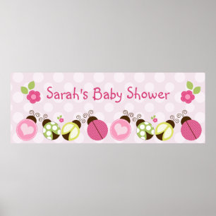 Hübsche Ladybugs & Blume Poster/Banner Groß Poster
