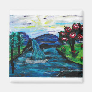 Hübsche Landschaft Magnet