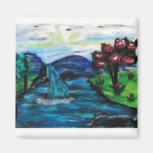 Hübsche Landschaft Magnet