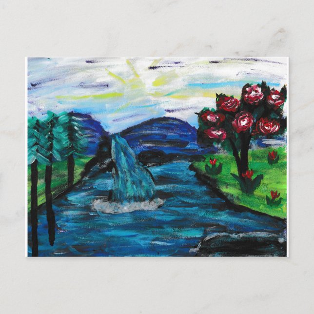 Hübsche Landschaft Postkarte (Vorderseite)