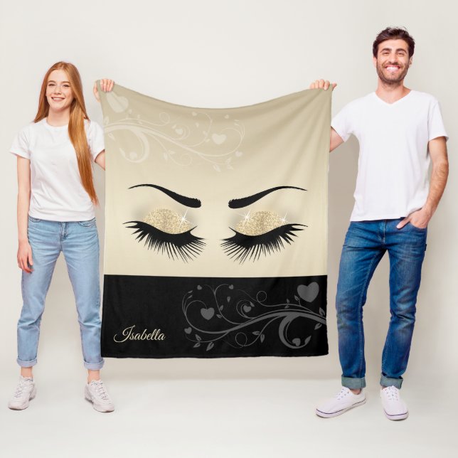 Hübsche Lashes Fleecedecke (Beispiel)
