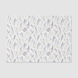 Hübsche Lavendel Weiße Blumen Brautdusche Seidenpapier