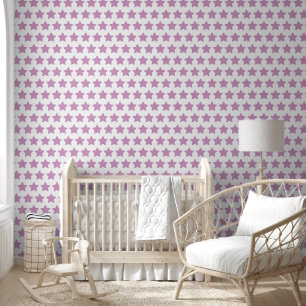 Hübsche Lavendelstars Kids Kinderzimmer Muster Tapete