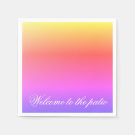 Hübsche, lebendige Pastel Serviette