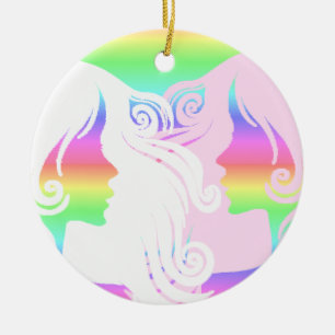 Hübsche LGBT Lesben - Personalisierte Ornamente