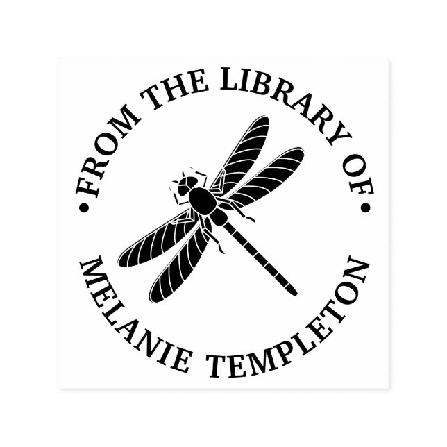 Hübsche Libelle-Silhouette #2 Bibliotheksname Permastempel (Design)