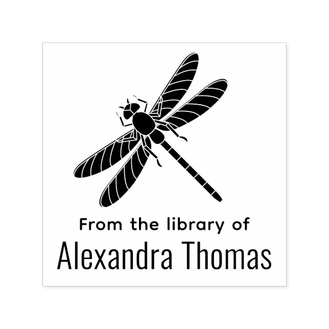 Hübsche Libelle-Silhouette #2 Bibliotheksname Permastempel (Design)