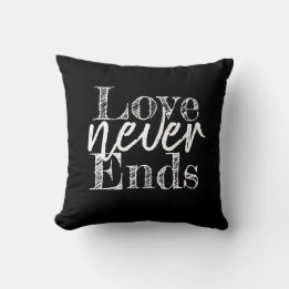 hübsche LIEBE ENDET NIE | Kissen