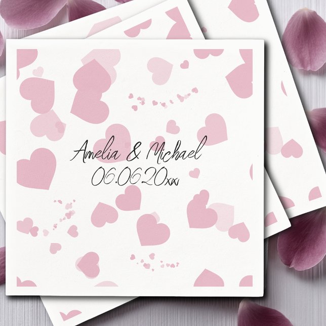 Hübsche Liebe Personalisiert Serviette (Von Creator hochgeladen)