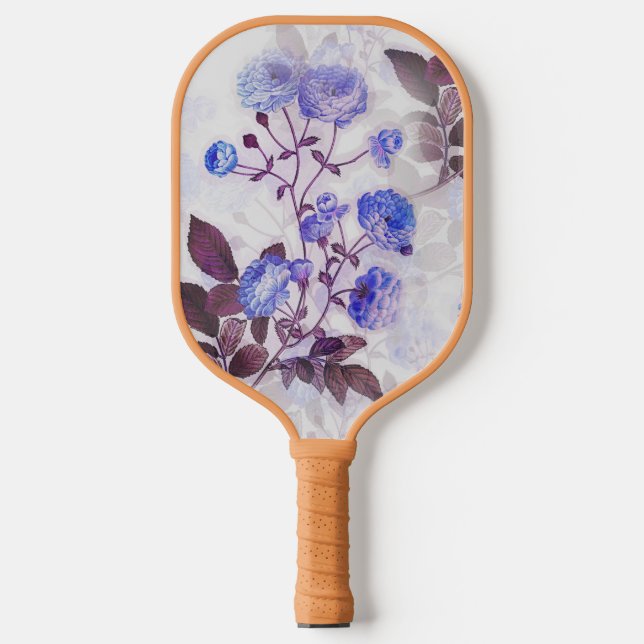 Hübsche Lila Blume Pickleball Schläger (Vorderseite)
