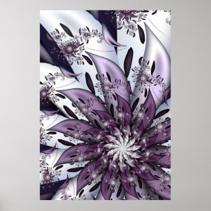 Hübsche Lila Blume Poster