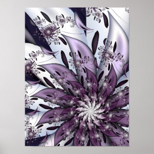Hübsche Lila Blume Poster