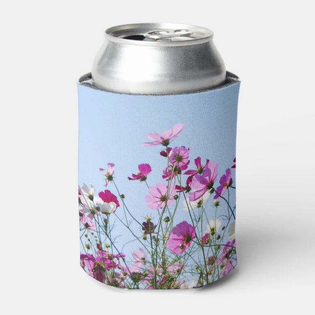 Hübsche Lila Blume Wiese Dosenkühler (Kanne Vorderseite)