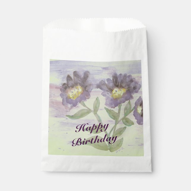 Hübsche Lila Felle Geschenktütchen (Vorderseite)