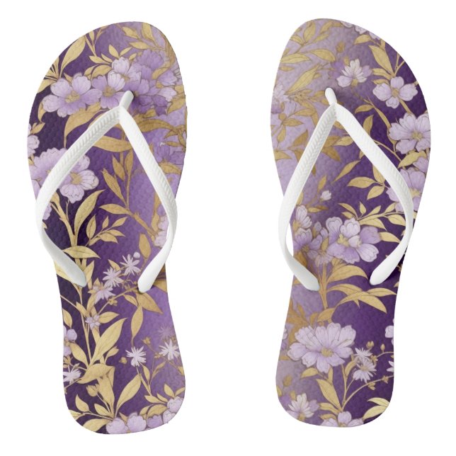 Hübsche Lila Flip Flops (Fußbett)