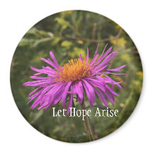 Hübsche Lila Gold-Blume Inspiration-Hope-Zitat