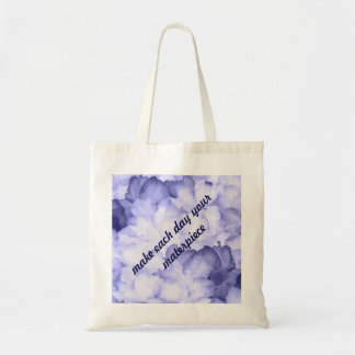 Hübsche lila Handtaschen-Tasche der Motivation Tragetasche