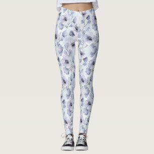 Hübsche Lila Lavendel-Blume Leggings