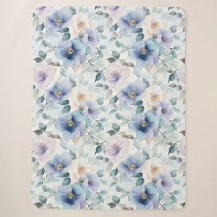 Hübsche Lila Lavendel Weiße Blume Sherpadecke