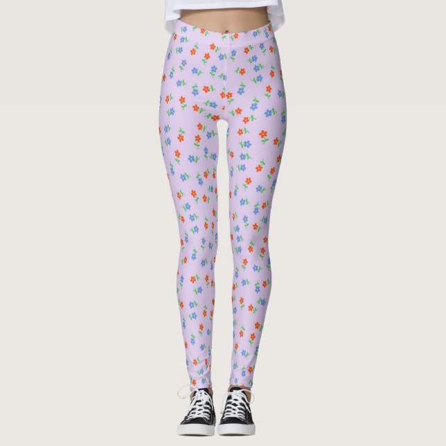 Hübsche Lila Leggings (Vorderseite)