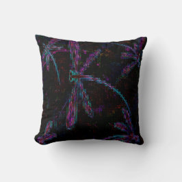 Hübsche Lila Pixeldrachenfliege Kissen