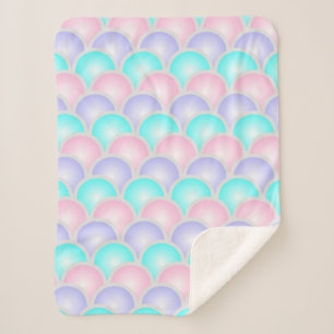 hübsche, lila, rosa Aquarelle Sherpadecke