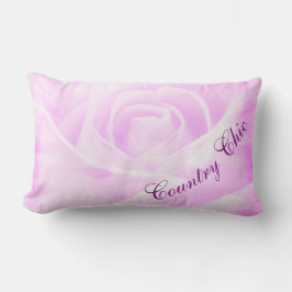 Hübsche Lila Rose Country Chic Design Lendenkissen