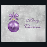 Hübsche Lila Shiny Christmas Bauble Graphic Geschenkpapier<br><div class="desc">Hübsche Lila Weihnachtsschmuck.</div>
