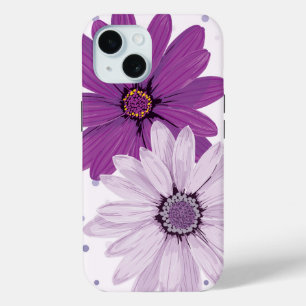 Hübsche Lila Tageszeitungen   Custom Floral Case-Mate iPhone Hülle