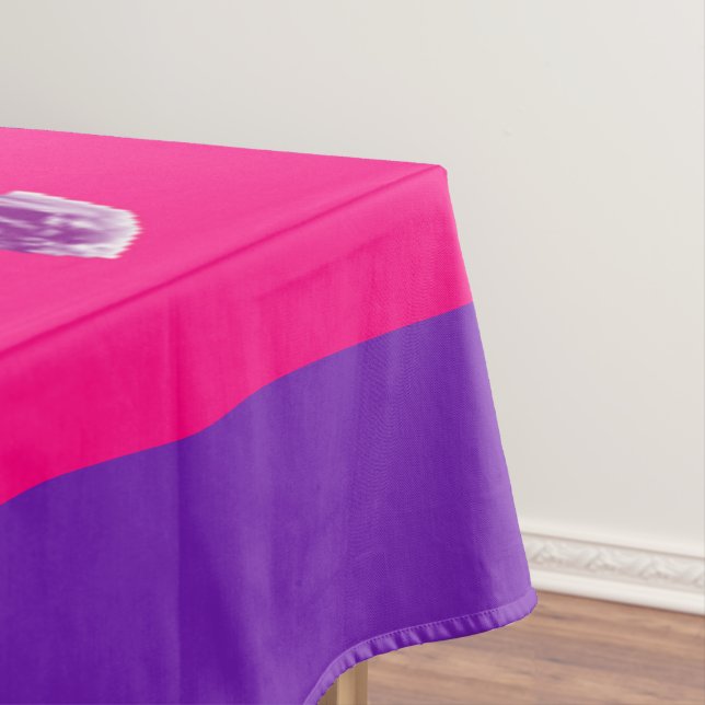 Hübsche lila und liebliche rosa Wohngestaltung Tischdecke (Beispiel)