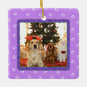 Hübsche Lila Weihnachtsschmuck