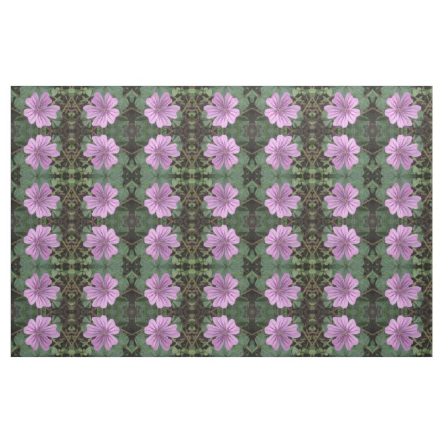 Hübsche Lila Wildblume Gemustertes Blumengewebe Stoff (Fat Quarter (45,7 x 55,9 cm))